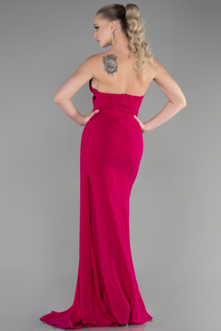 Robe de Soirée Longue Fushia ABU3344