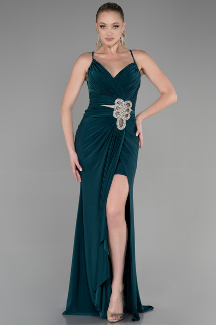 Robe de Soirée Longue Émeraude ABU3363