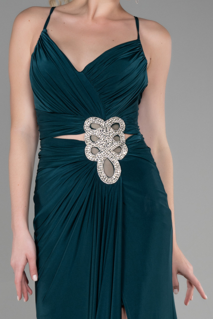 Robe de Soirée Longue Émeraude ABU3363