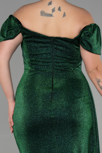 Robe De Soirée Grande Taille Longue Émeraude ABU2658