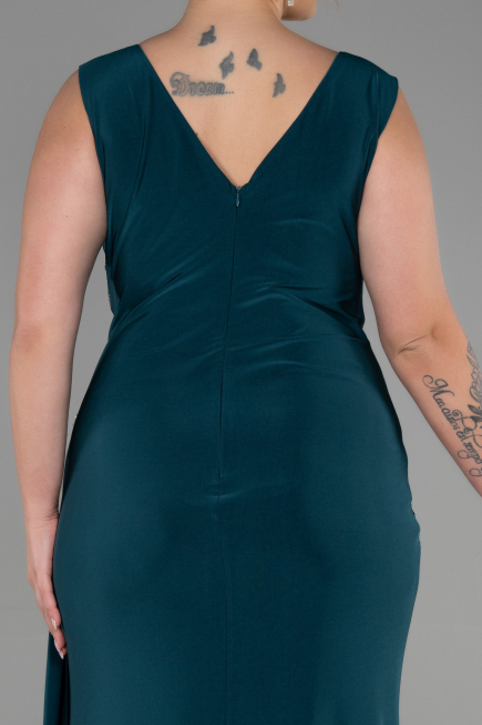 Robe Grande Taille Longue Émeraude ABU3438