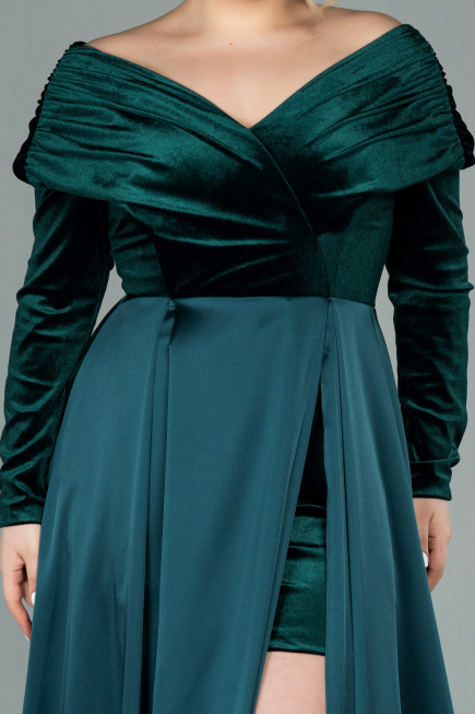 Robe Grande Taille Longue Émeraude ABU2084