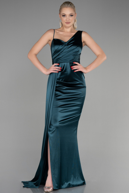 Robe de Soirée Longue Émeraude ABU2373