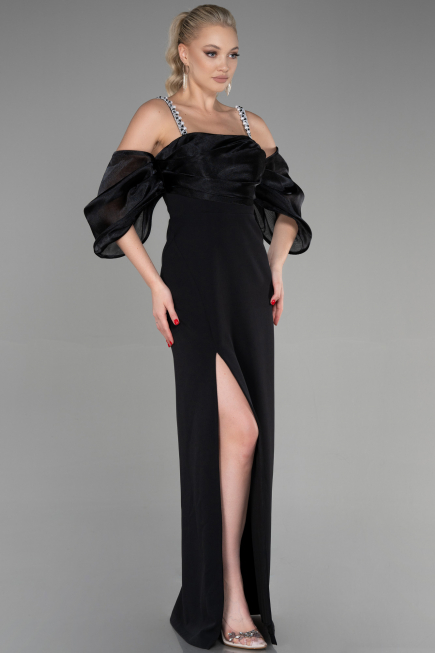 Robe de Cérémonie Longue Noir ABU2911