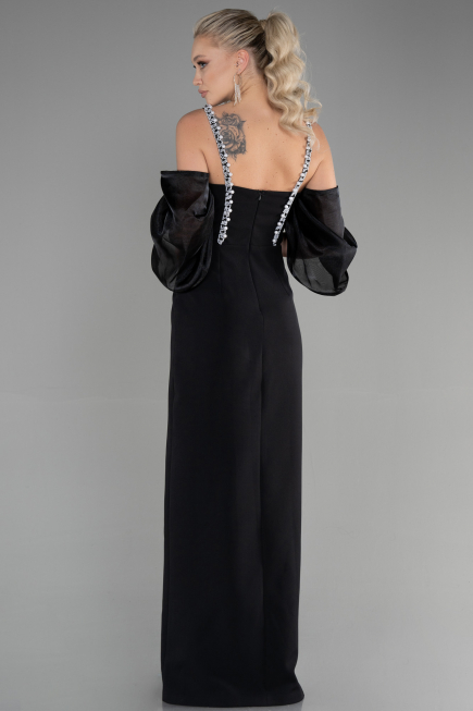Robe de Cérémonie Longue Noir ABU2911