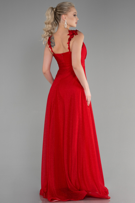 Robe de Soirée Longue Rouge ABU2307