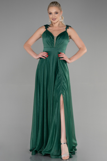 Robe de Soirée Longue Émeraude ABU2307