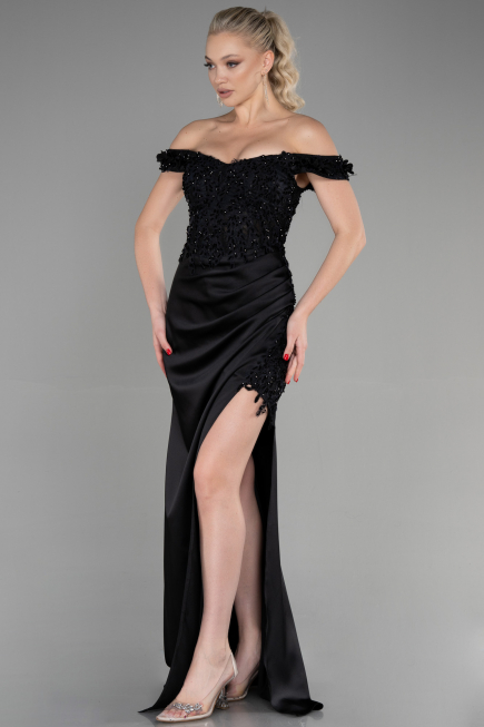 Robe de Soirée Longue Noir ABU3384