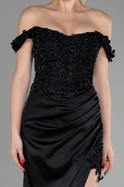 Robe de Soirée Longue Noir ABU3384