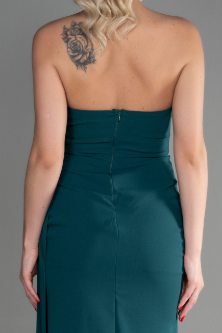Robe de Soirée Longue Émeraude ABU3344