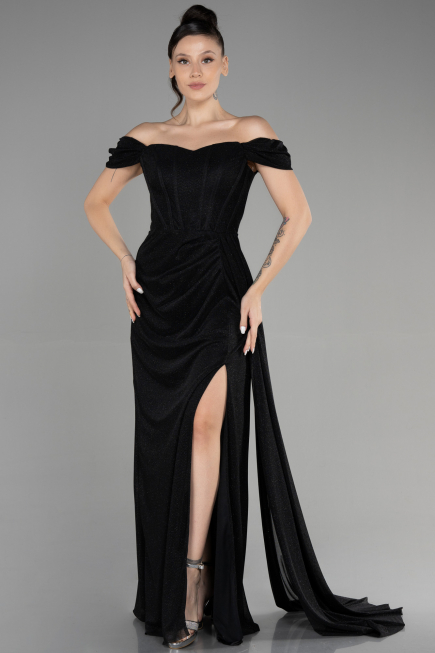 Robe de Soirée Longue Noir ABU3472
