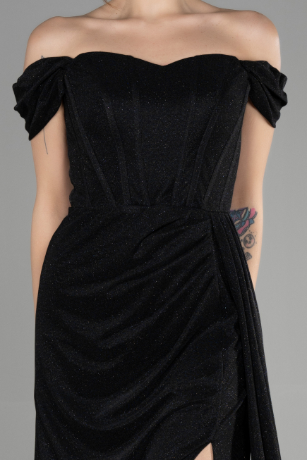 Robe de Soirée Longue Noir ABU3472