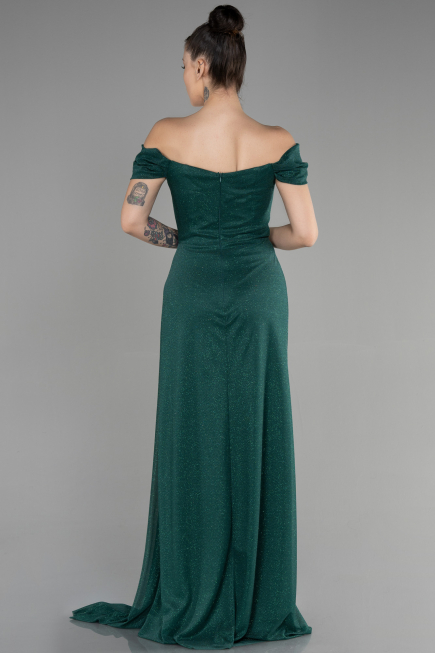 Robe de Soirée Longue Émeraude ABU3472