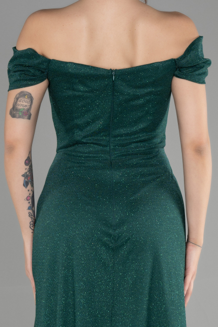 Robe de Soirée Longue Émeraude ABU3472