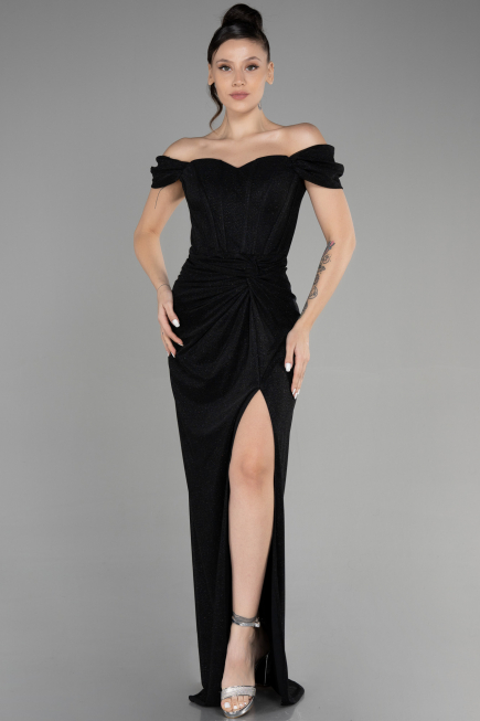 Robe de Soirée Longue Noir ABU3473