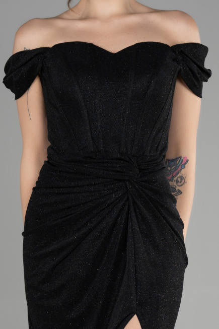 Robe de Soirée Longue Noir ABU3473