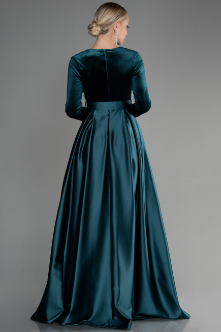 Robe de Soirée Longue Émeraude ABU3388