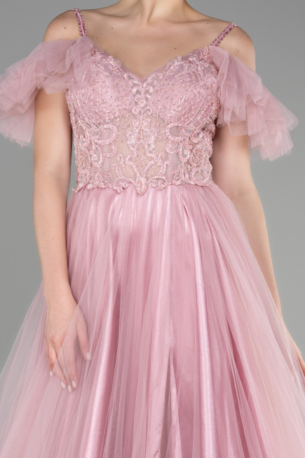 Robe de Soirée Longue Poudre ABU3500