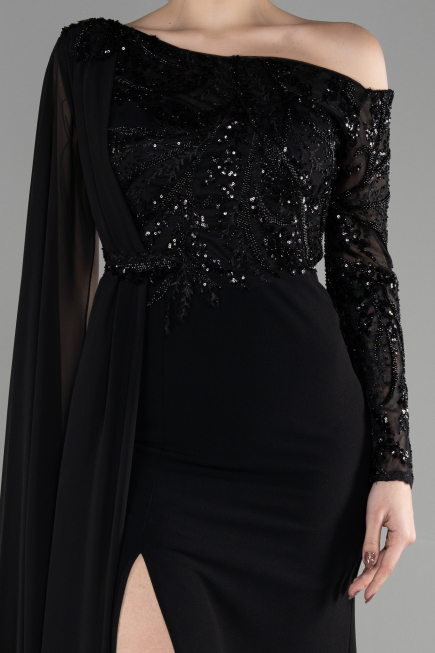 Robe de Soirée Longue Noir ABU3511