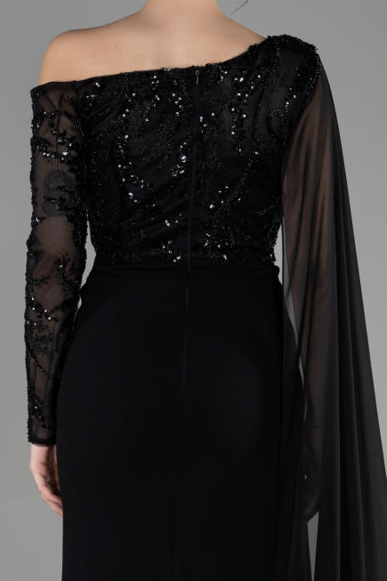 Robe de Soirée Longue Noir ABU3511