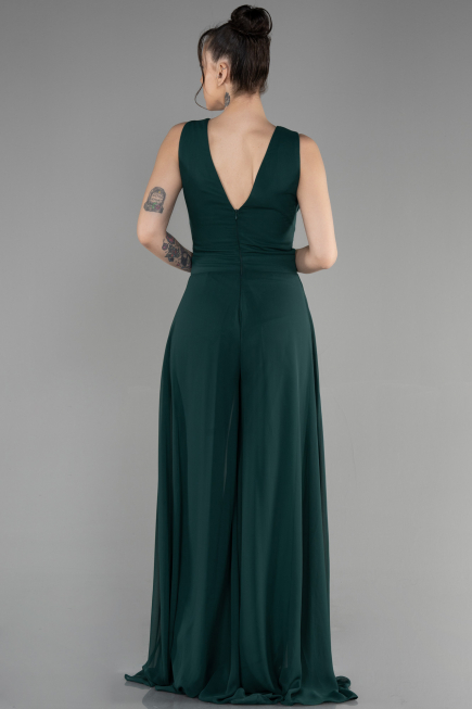 Robe De Cérémonie Mousseline Émeraude ABT075