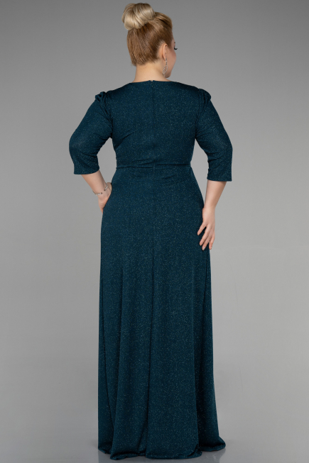 Robe de Soirée Grande Taille Longue Émeraude ABU3504