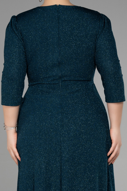 Robe de Soirée Grande Taille Longue Émeraude ABU3504