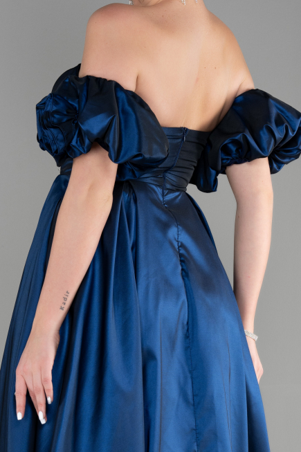 Robe de Soirée Longue Bleu Marine ABU3547