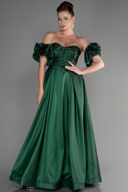 Robe de Soirée Longue Émeraude ABU3547