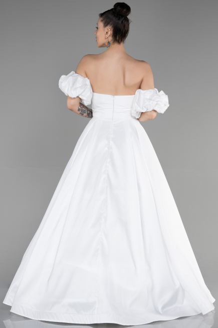 Robe de Soirée Longue Blanc ABU3547