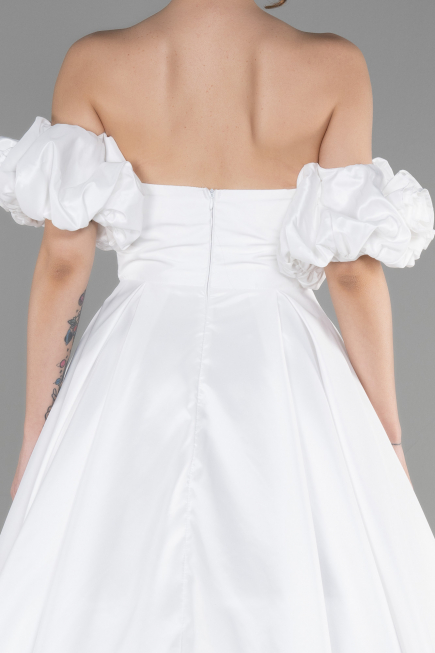 Robe de Soirée Longue Blanc ABU3547