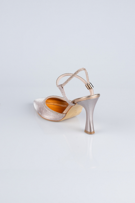 Stiletto Coupe Au Laser Rose MJ5150