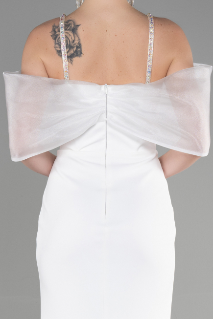 Robe de Soirée Longue Blanc ABU3601