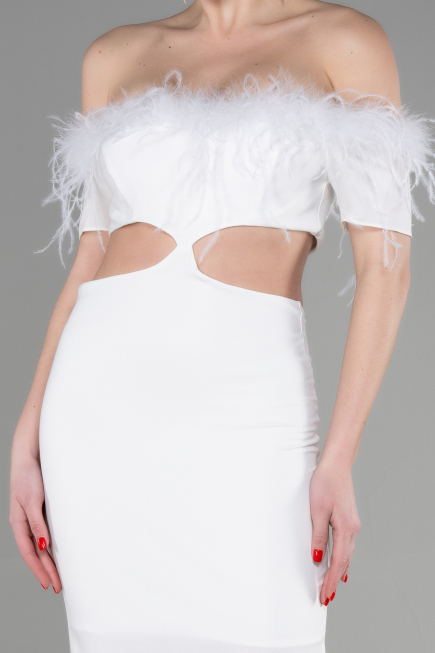 Robe de Soirée Longue Blanc ABU3602