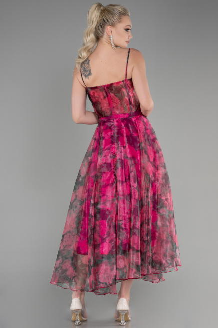 Robe de Cérémonie Midi Fushia ABK1967