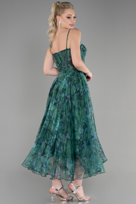 Robe de Cérémonie Midi Vert ABK1967
