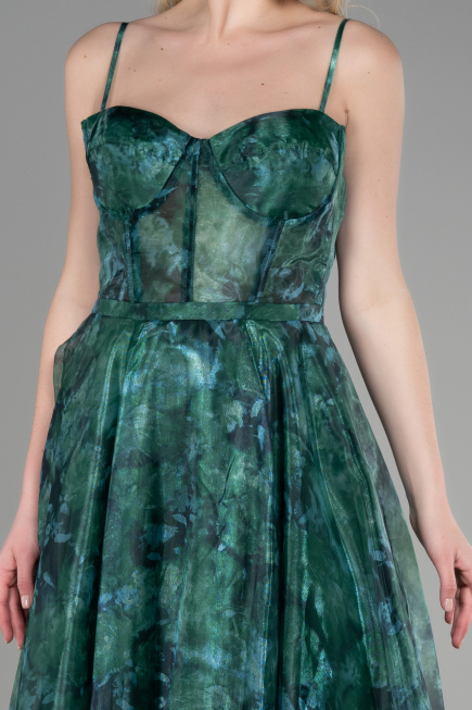 Robe de Cérémonie Midi Vert ABK1967