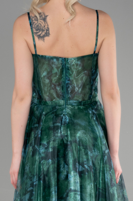 Robe de Cérémonie Midi Vert ABK1967