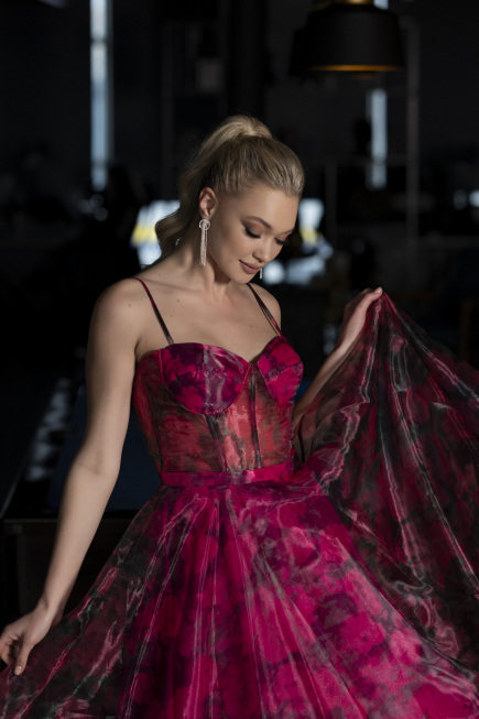 Robe de Cérémonie Midi Fushia ABK1967
