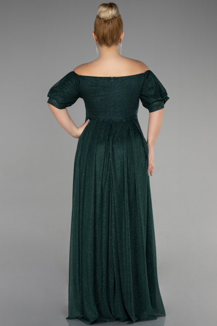 Robe de Soirée Grande Taille Longue Émeraude ABU3615