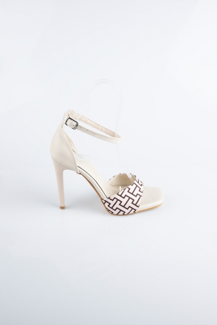 Chaussure de soirée Cuir Beige AB8004