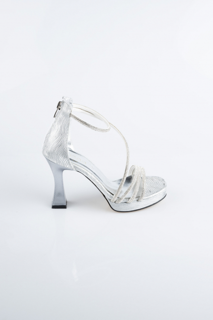 Chaussure Coupe Au Laser Argent MJ5154