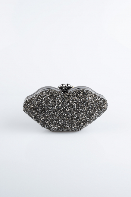Sac de Soirée Luxe Squameuse Platine SH831