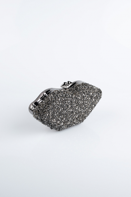Sac de Soirée Luxe Squameuse Platine SH831