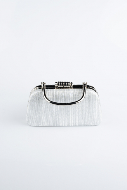 Sac de Soirée Coupe Au Laser Argent SH839