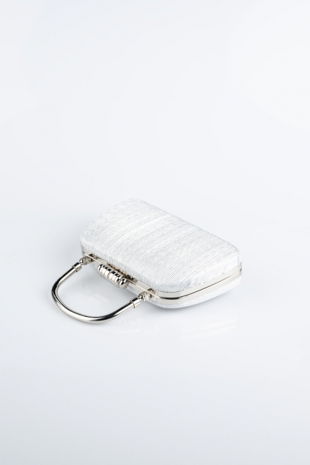 Sac de Soirée Coupe Au Laser Argent SH839