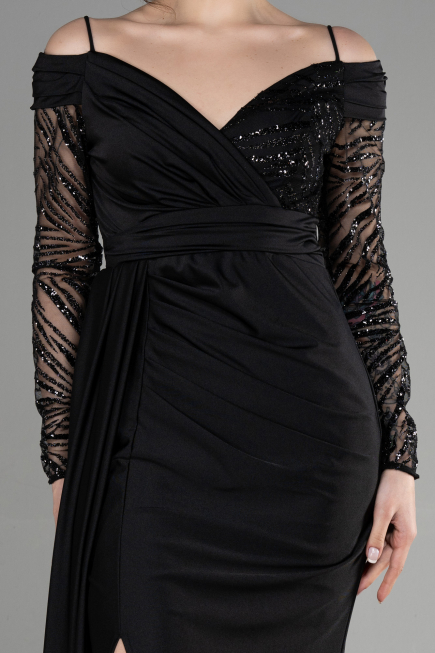 Robe de Soirée Longue Noir ABU3656