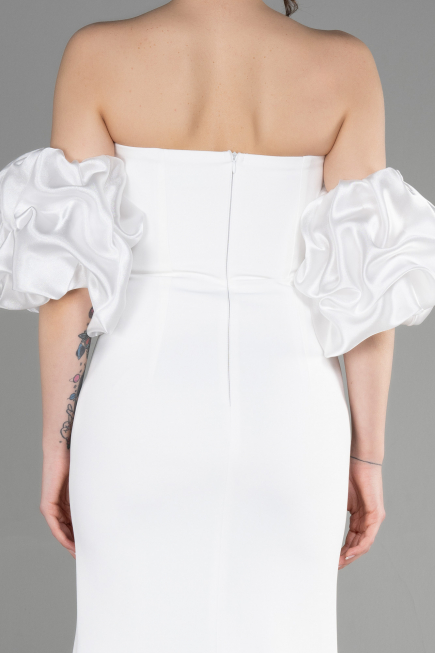 Robe de Soirée Longue Blanc ABU3659