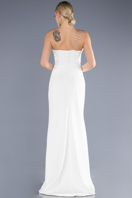 Robe de Soirée Longue Blanc ABU3675