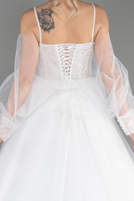 Robes de Mariage Longue Blanc ABU3704